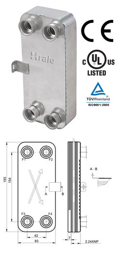 釬焊板式換熱器/換熱器/板式換熱器/蒸發器/空氣干燥機/冷凝器--寧波哈雷換熱設備_co土木在線(原網易土木在線)